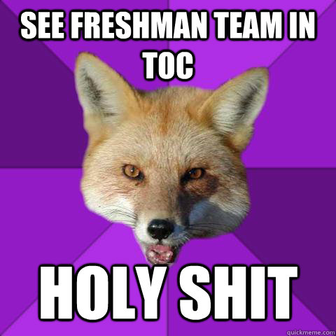 See freshman team in toc HOLY SHit  Forensics Fox