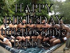 HAPPY BIRTHDAY CHRISTEN IT'S TIME FOR SOME BUBBLES  Misc