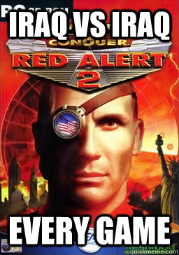 Iraq vs Iraq every game  Red Alert 2 Logic
