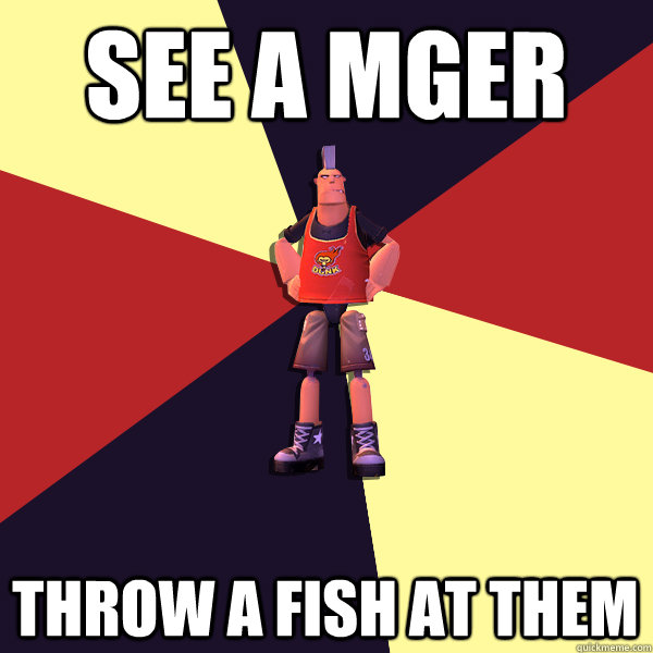 SEE A MGER THROW A FISH AT THEM  MicroVolts