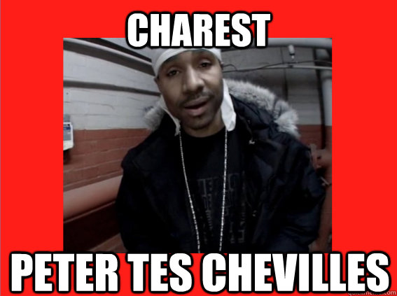 Charest peter tes chevilles  Roi Heenok contre la hausse