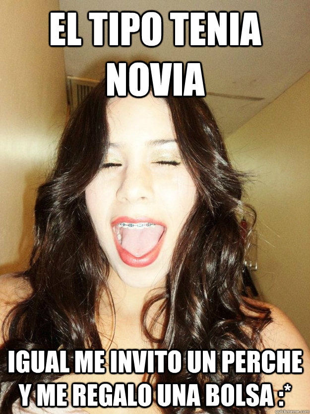 El tipo tenia novia  Igual me invito un perche y me regalo una bolsa :*  