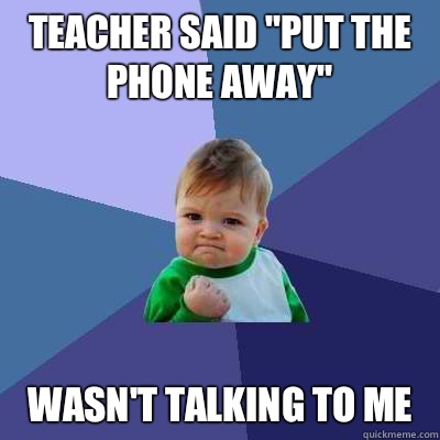 Teacher said 