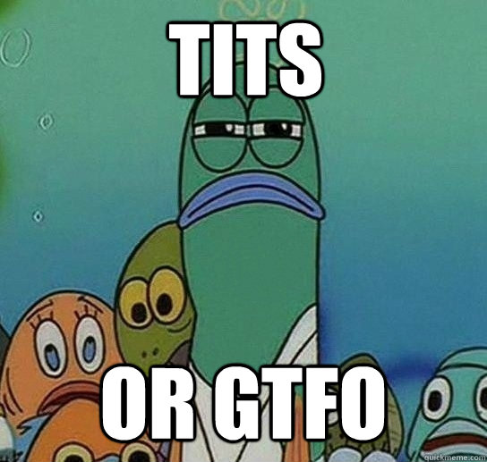 TITS Or GTFO - TITS Or GTFO  Serious fish SpongeBob