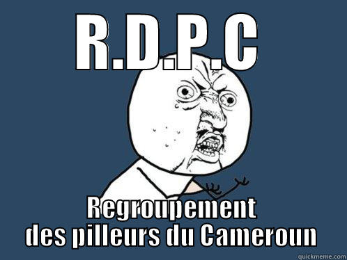 R.D.P.C REGROUPEMENT DES PILLEURS DU CAMEROUN Y U No