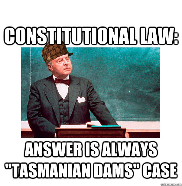 Constitutional law: answer is always 