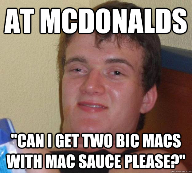 At McDonalds 