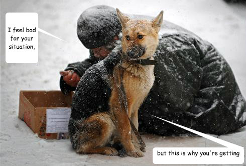 I feel bad for your situation, but this is why you're getting my money.  Doggy
