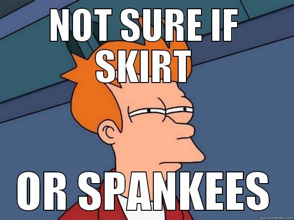 NOT SURE IF SKIRT OR SPANKEES Futurama Fry