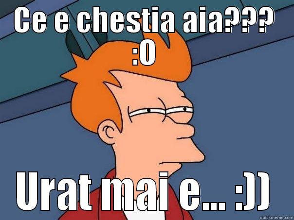 CE E CHESTIA AIA??? :O URAT MAI E... :)) Futurama Fry
