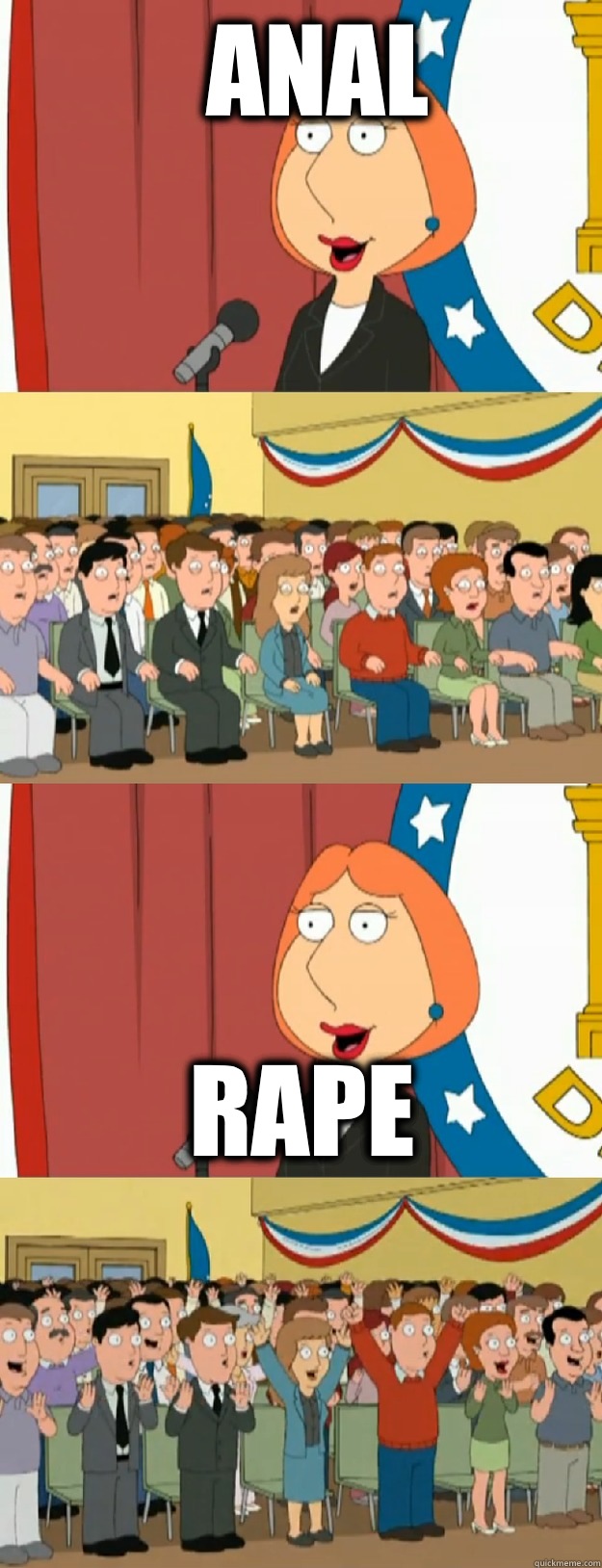 anal rape  Lois Griffin