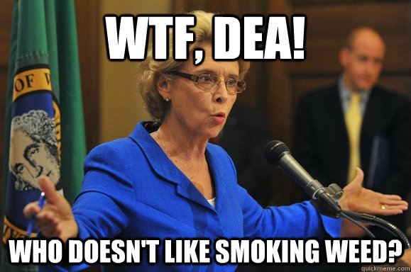 WTF, DEA! WHo doesn't like smoking weed? - WTF, DEA! WHo doesn't like smoking weed?  BA Washington Governor