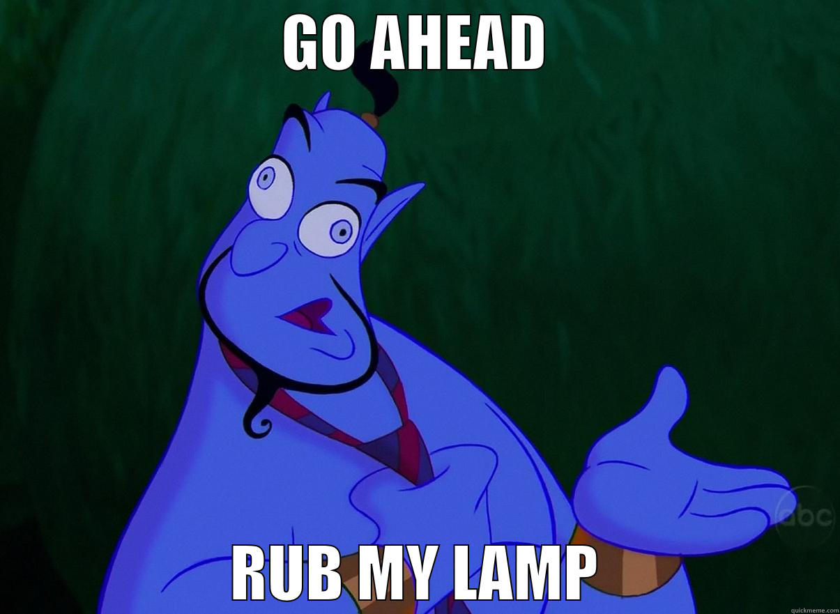 GO AHEAD RUB MY LAMP Misc