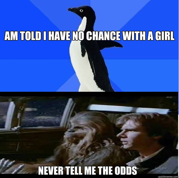 

am told i have no chance with a girl  - 

am told i have no chance with a girl   Misc