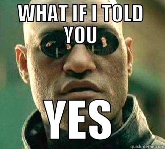 WHAT IF I TOLD YOU YES Matrix Morpheus