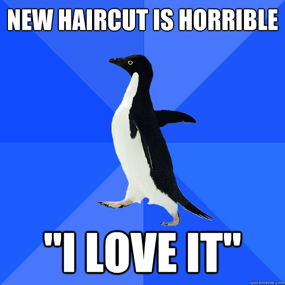 NEW HAIRCUT IS HORRIBLE 