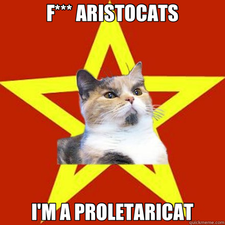 F*** ARISTOCATS I'M A PROLETARICAT  Lenin Cat