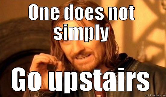 ONE DOES NOT SIMPLY GO UPSTAIRS Boromir