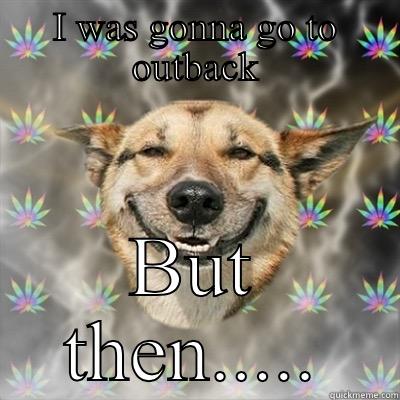 My day - I WAS GONNA GO TO OUTBACK BUT THEN..... Stoner Dog