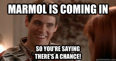Marmol is Coming in So you're saying there's a chance!  