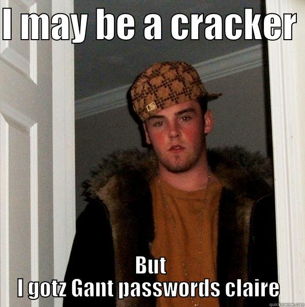 I MAY BE A CRACKER  BUT I GOTZ GANT PASSWORDS CLAIRE  Scumbag Steve