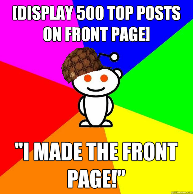 [display 500 top posts on front page] 