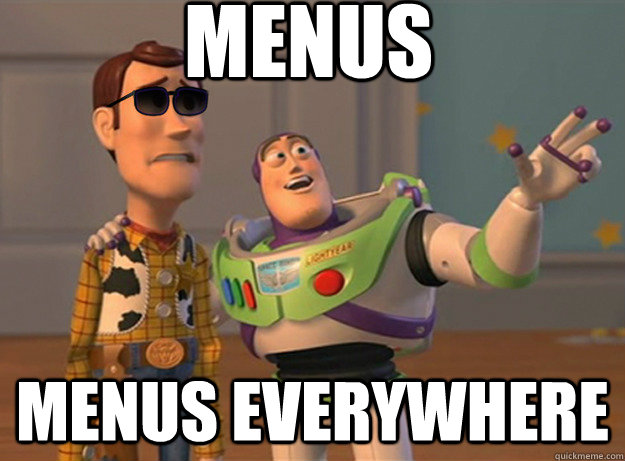 Menus menus Everywhere  