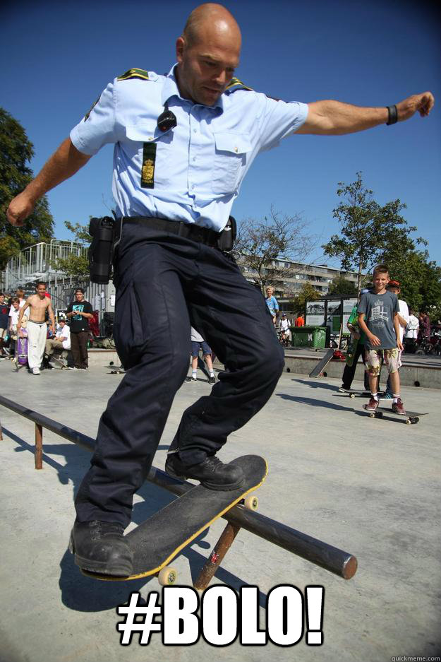  #BOLO!  Skateboard Cop