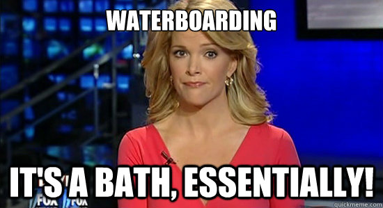 Waterboarding It's a Bath, essentially!   