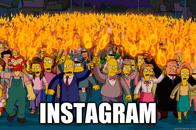  INSTAGRAM  simpsons angry mob