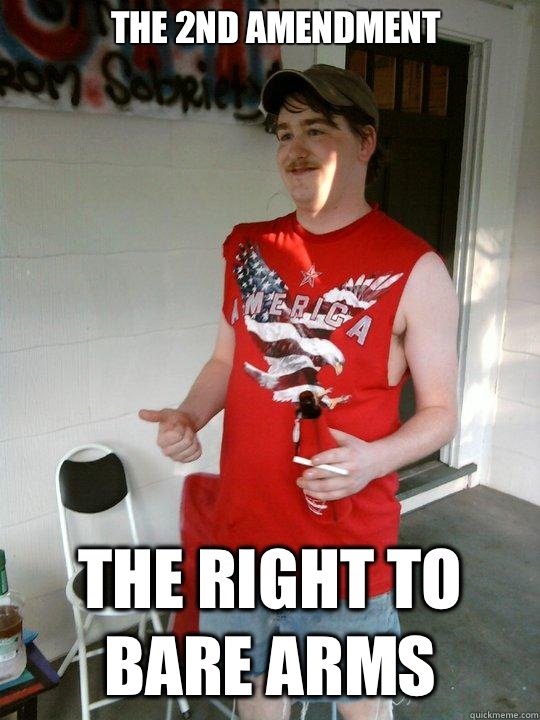 The 2nd Amendment The right to bare arms  Redneck Randal