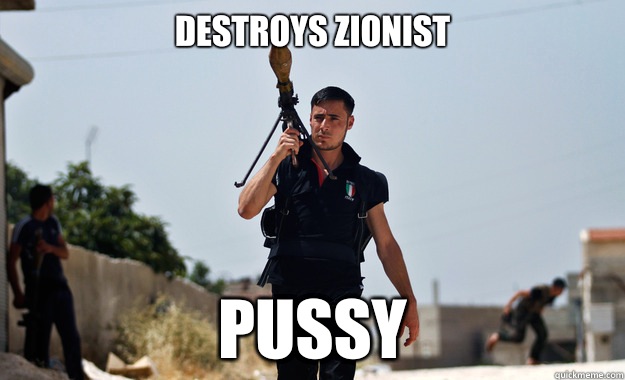 Destroys zionist Pussy  Ridiculously Photogenic Syrian Rebel