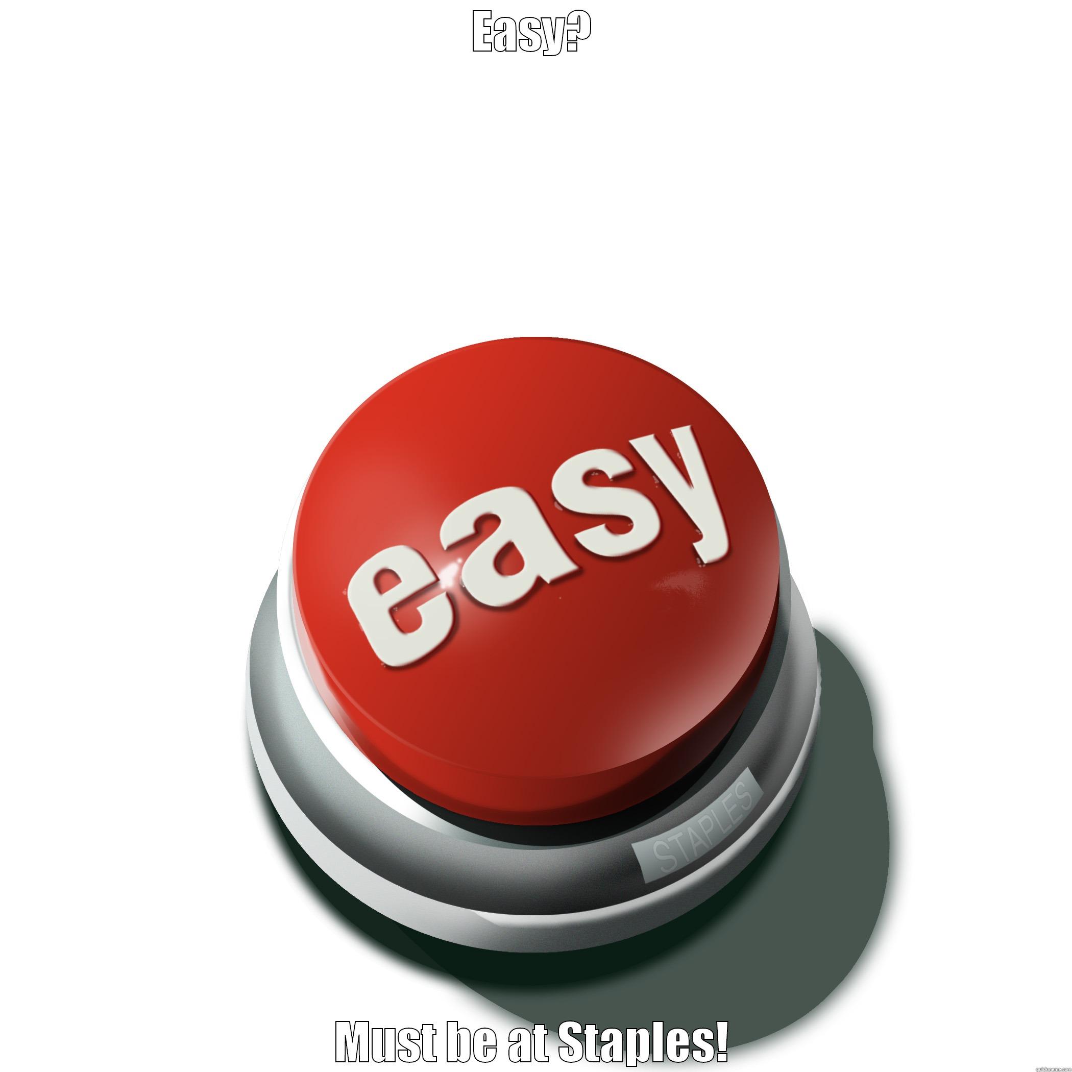EASY? MUST BE AT STAPLES! Misc
