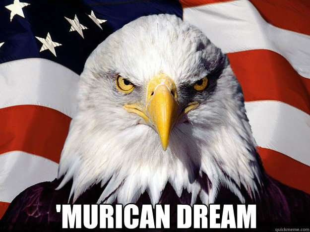  'MUrican Dream  Patriotic Eagle