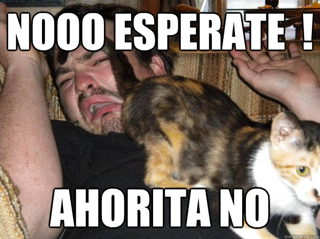 nooo esperate  ! ahorita no  