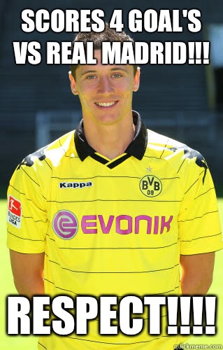 Scores 4 goal's vs Real Madrid!!! Respect!!!!   lewandowski troll