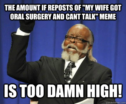 The amount if reposts of 