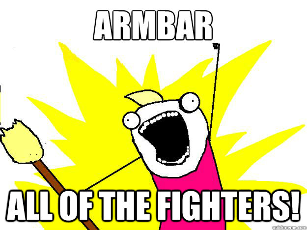 armbar all of the fighters!  Hyperbole And a Half