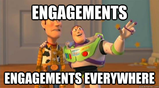 engagements engagements everywhere  Buzz Glitter