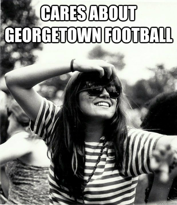 cares about georgetown football  - cares about georgetown football   Georgetown Hipster