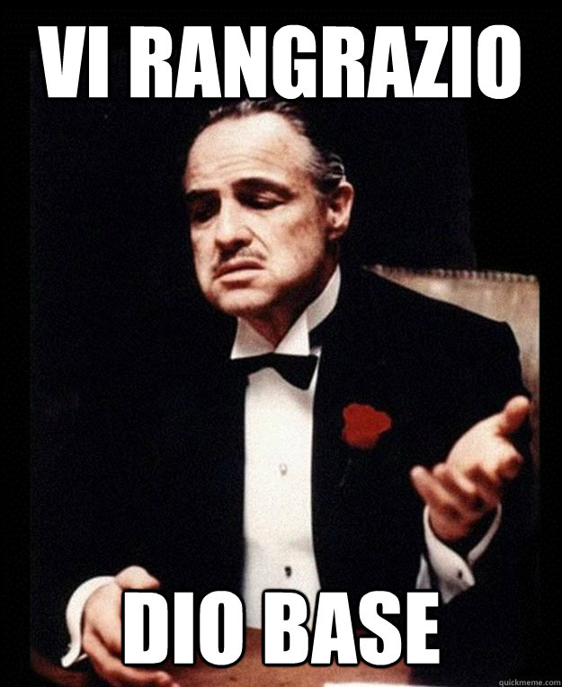 Vi Rangrazio Dio Base  Thank you based god