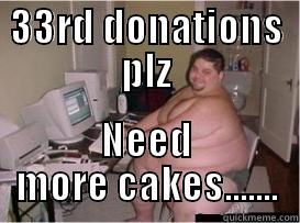 33RD DONATIONS PLZ NEED MORE CAKES....... Misc