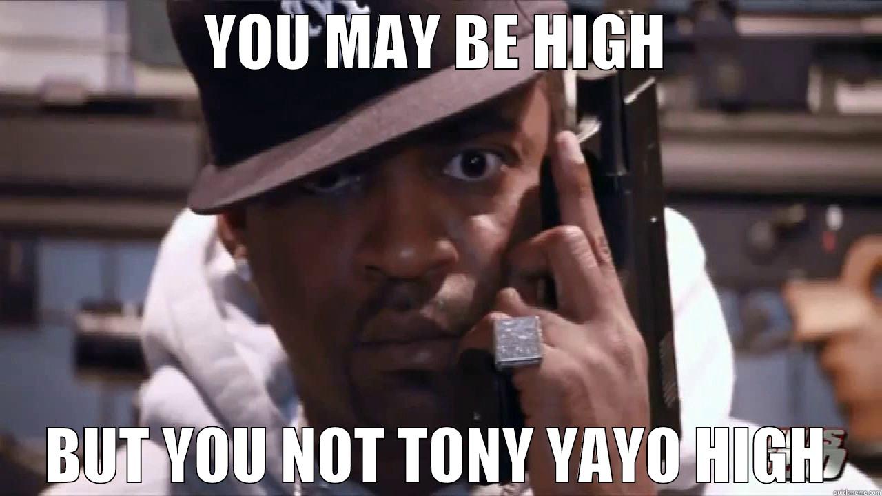 YOU MAY BE HIGH BUT YOU NOT TONY YAYO HIGH Misc