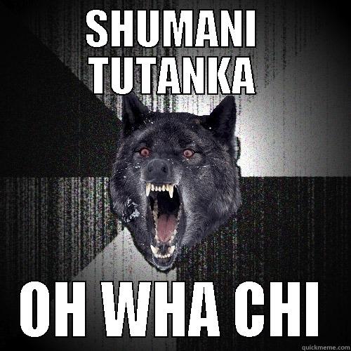 dANCES WITH Wolves - SHUMANI TUTANKA OH WHA CHI Insanity Wolf