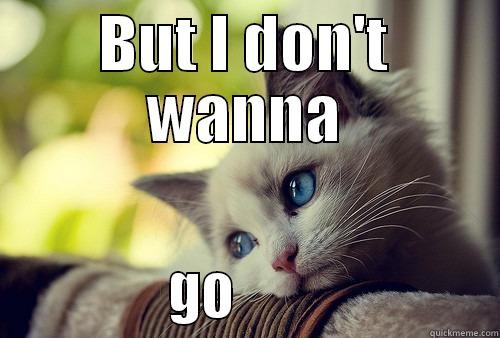 BUT I DON'T WANNA              GO                      First World Problems Cat