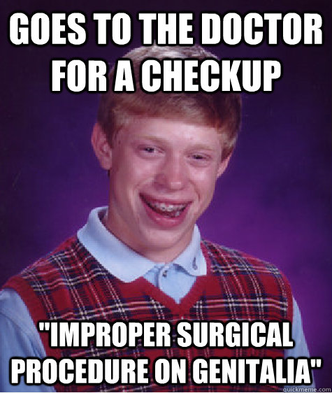 goes to the doctor for a checkup 