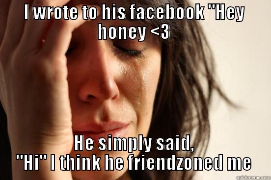 I WROTE TO HIS FACEBOOK 