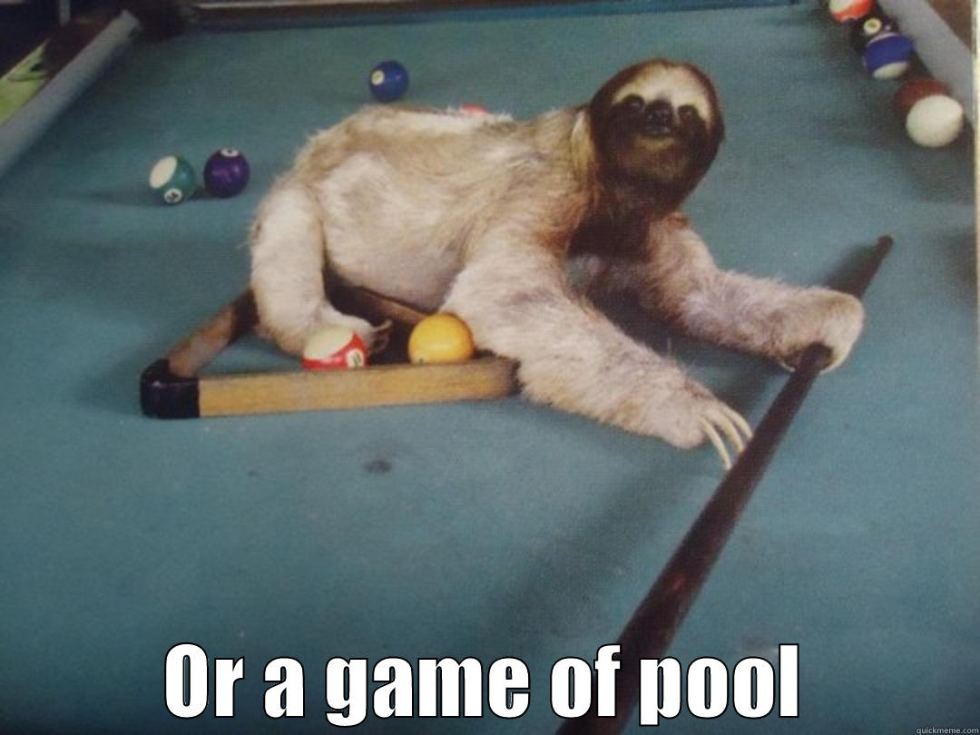 OR A GAME OF POOL Misc