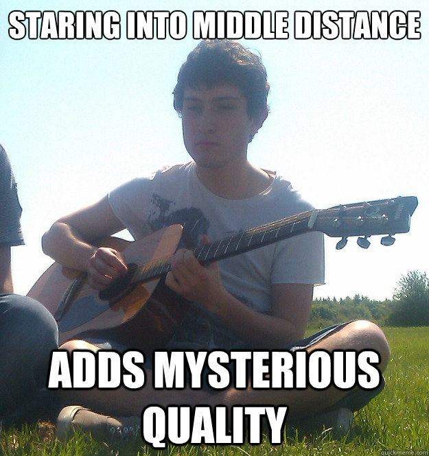 staring into middle distance adds mysterious quality - staring into middle distance adds mysterious quality  acoustic stu