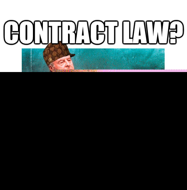 Contract law? how about 
ron trac law  